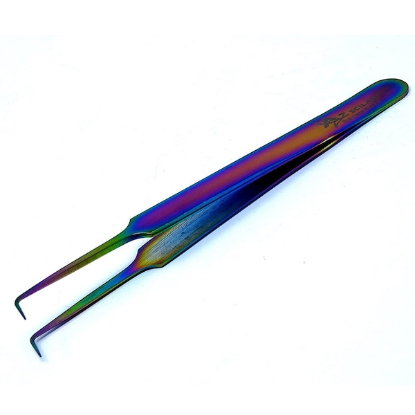A2Z Scilab Right Angled 90 Degree Multi Color Volume Lash Eyelash Tweezers A2Z-ZR258 - main